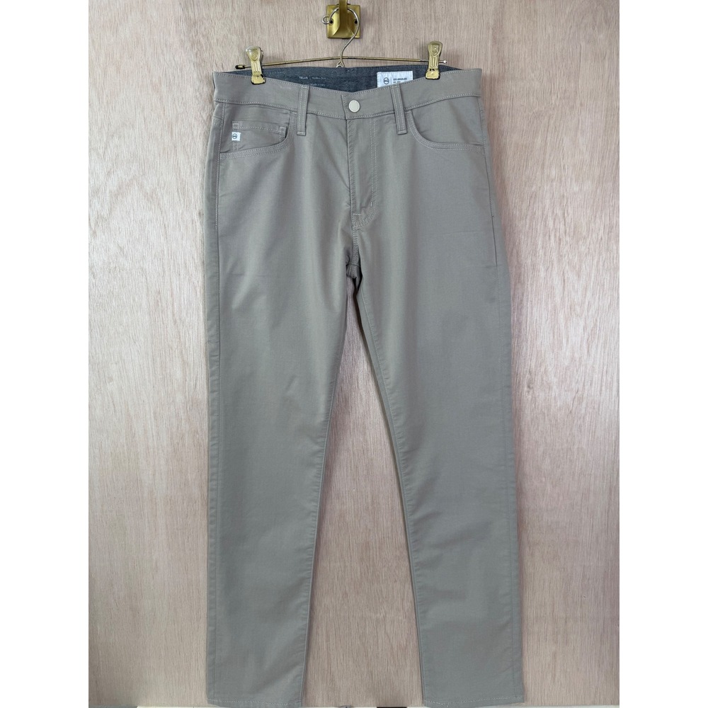 AG Adriano Goldschmied Tellis Modern Slim Khaki Pants 31x32 Tan 1783CMPDYDT